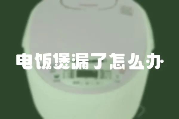 電飯煲漏了怎么辦