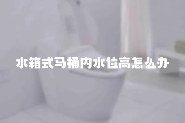 水箱式馬桶內水位高怎么辦