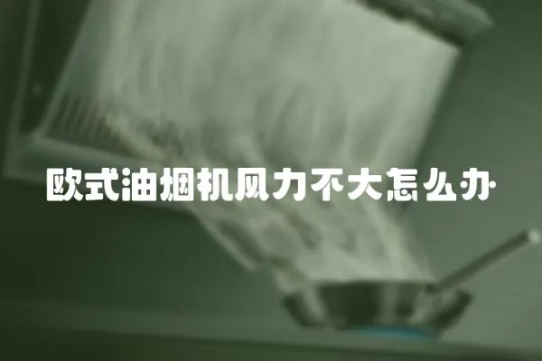 歐式油煙機(jī)風(fēng)力不大怎么辦