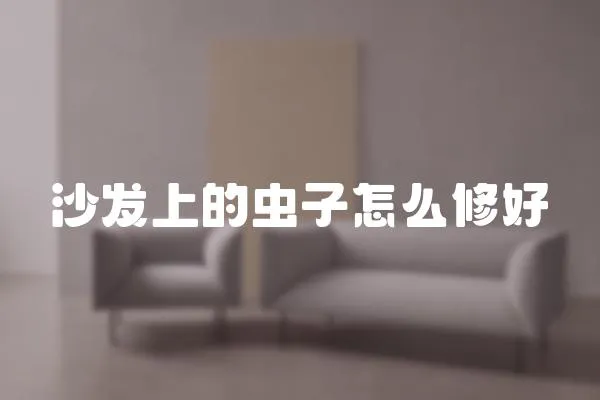 沙發(fā)上的蟲子怎么修好