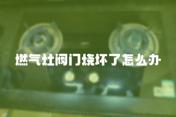 燃氣灶閥門燒壞了怎么辦