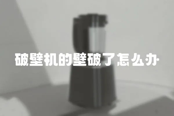 破壁機的壁破了怎么辦
