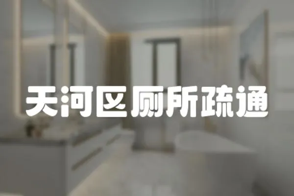 天河區廁所疏通