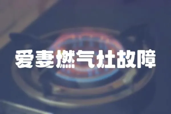 愛妻燃氣灶故障