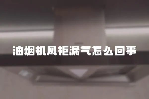 油煙機風柜漏氣怎么回事