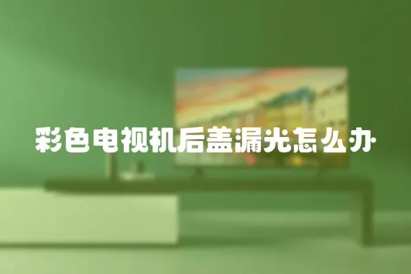 彩色電視機后蓋漏光怎么辦