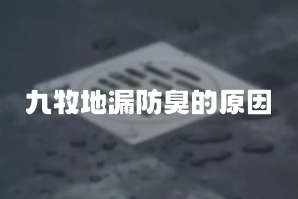 九牧地漏防臭的原因