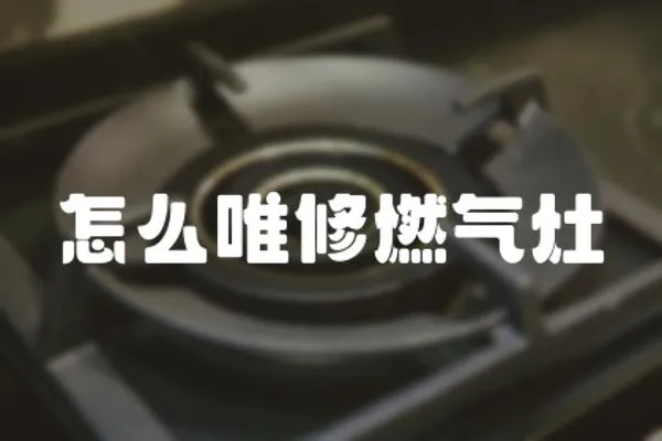 怎么唯修燃氣灶