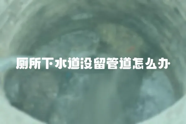 廁所下水道沒留管道怎么辦
