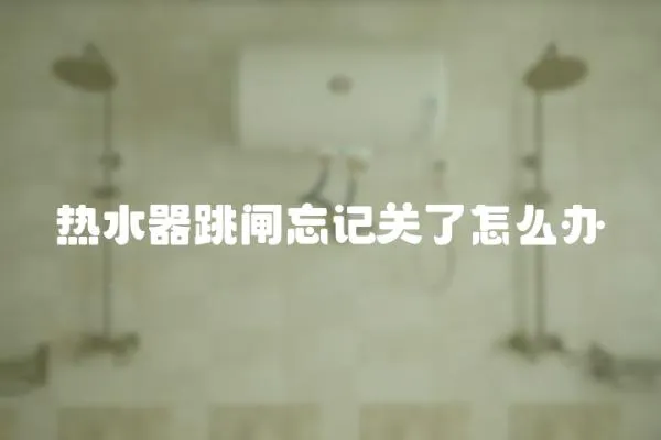 熱水器跳閘忘記關(guān)了怎么辦