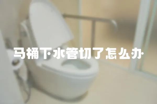 馬桶下水管切了怎么辦