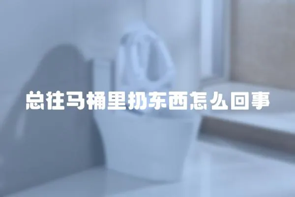 總往馬桶里扔?xùn)|西怎么回事