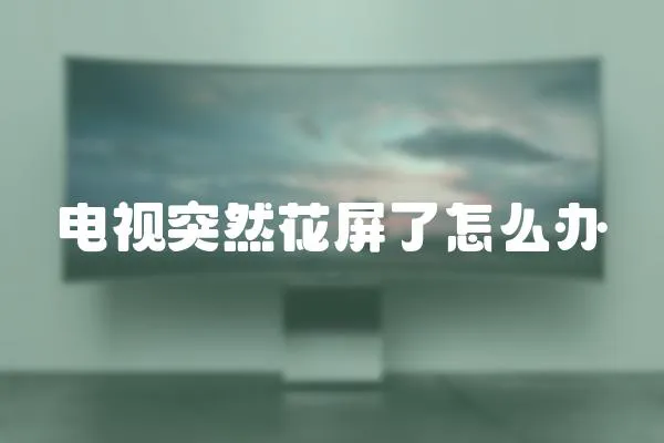 電視突然花屏了怎么辦