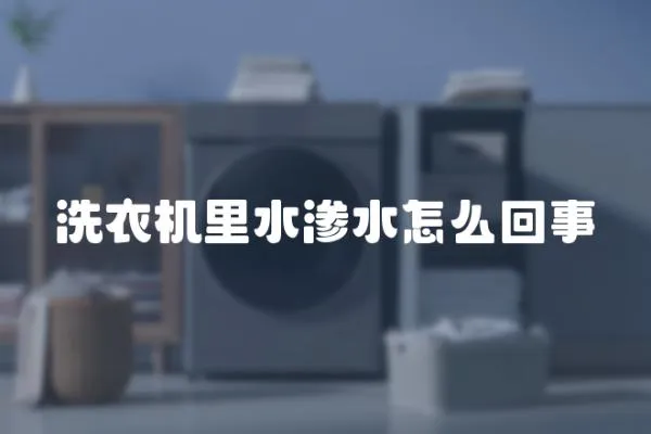 洗衣機里水滲水怎么回事