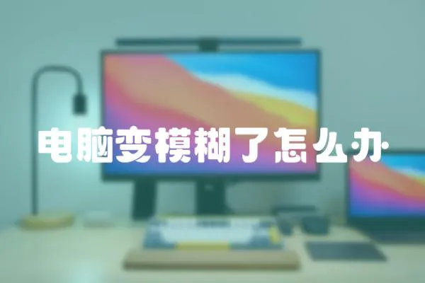 電腦變模糊了怎么辦