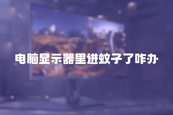 電腦顯示器里進蚊子了咋辦