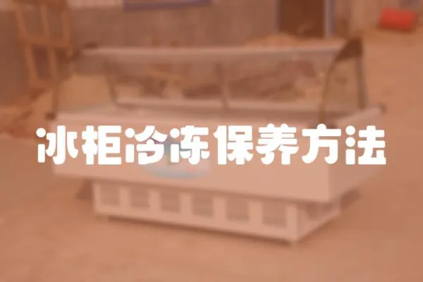 冰柜冷凍保養(yǎng)方法