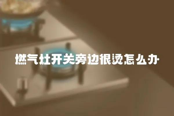 燃氣灶開關旁邊很燙怎么辦