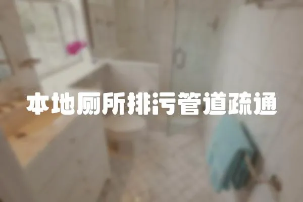 本地廁所排污管道疏通