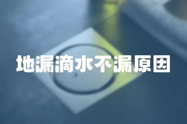 地漏滴水不漏原因