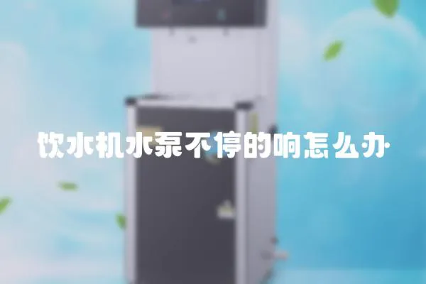 飲水機(jī)水泵不停的響怎么辦
