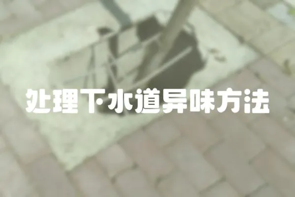 處理下水道異味方法