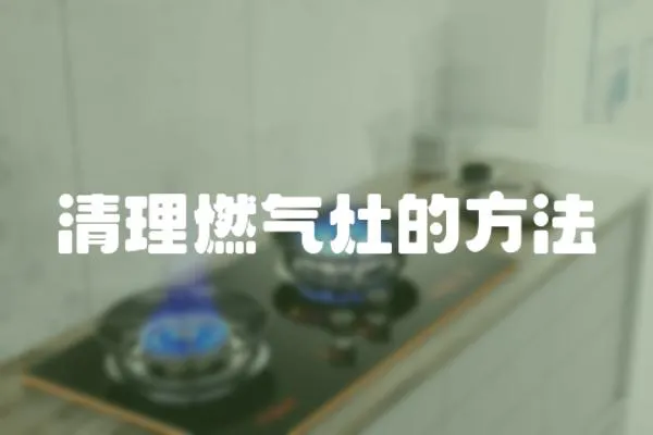 清理燃氣灶的方法