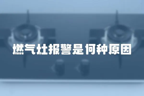 燃氣灶報警是何種原因