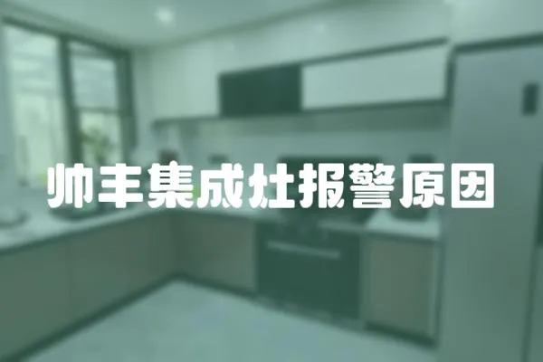 帥豐集成灶報警原因
