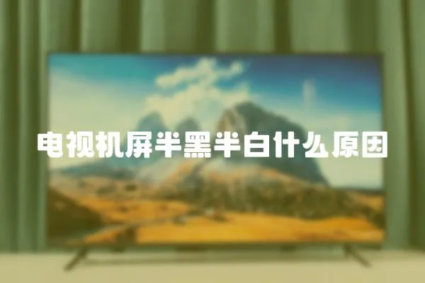 電視機屏半黑半白什么原因