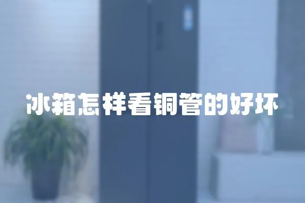 冰箱怎樣看銅管的好壞