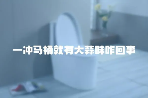 一沖馬桶就有大蒜味咋回事