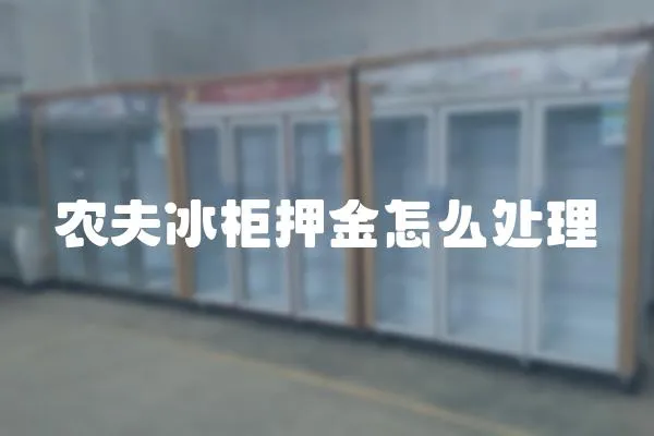 農夫冰柜押金怎么處理