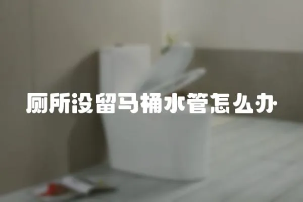 廁所沒留馬桶水管怎么辦
