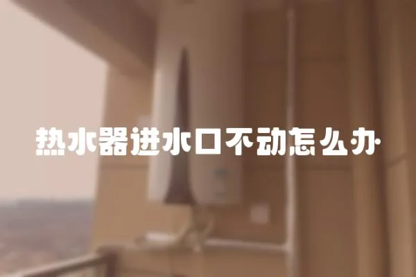 熱水器進水口不動怎么辦
