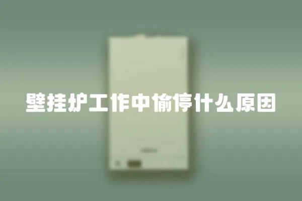 壁掛爐工作中偷停什么原因