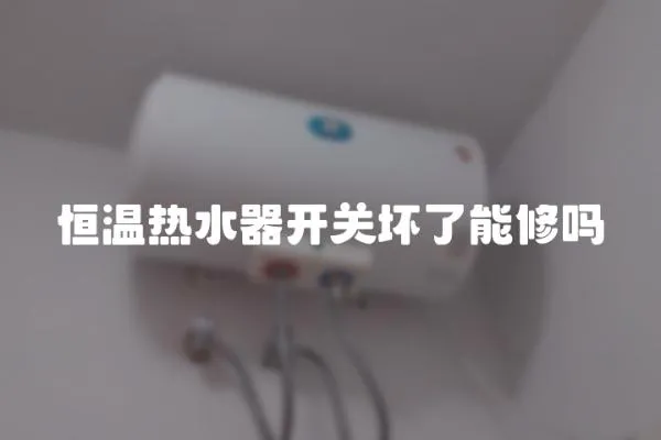 恒溫熱水器開關壞了能修嗎
