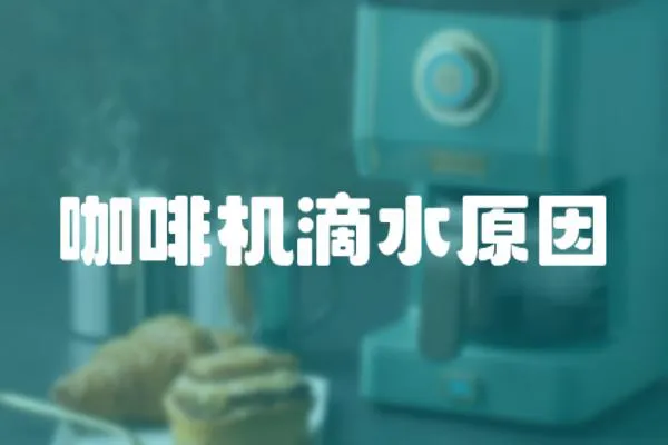 咖啡機滴水原因