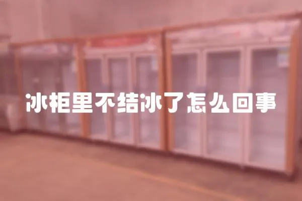 冰柜里不結冰了怎么回事