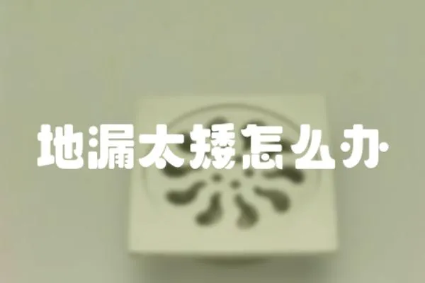 地漏太矮怎么辦