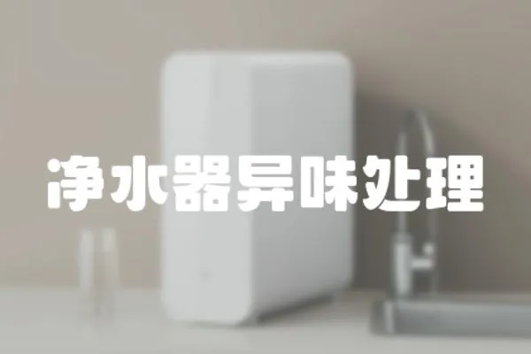 凈水器異味處理