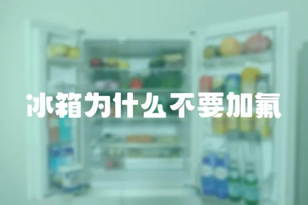 冰箱為什么不要加氟