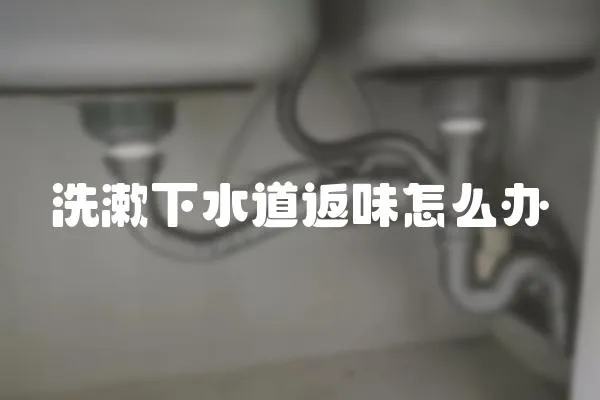 洗漱下水道返味怎么辦
