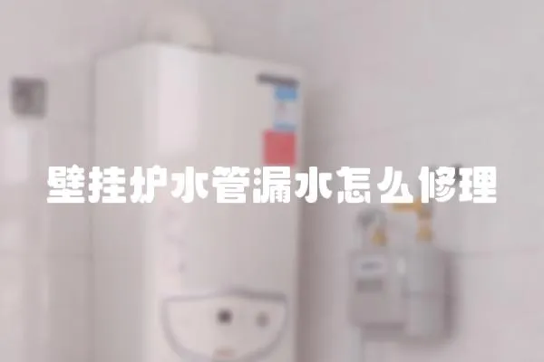 壁掛爐水管漏水怎么修理