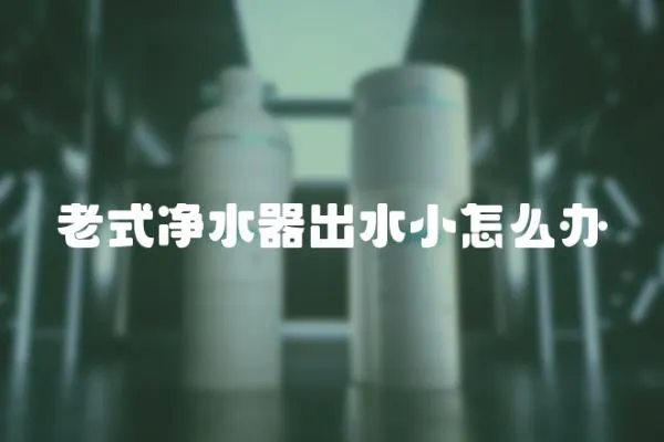 老式凈水器出水小怎么辦