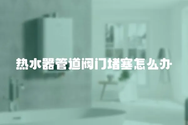 熱水器管道閥門堵塞怎么辦
