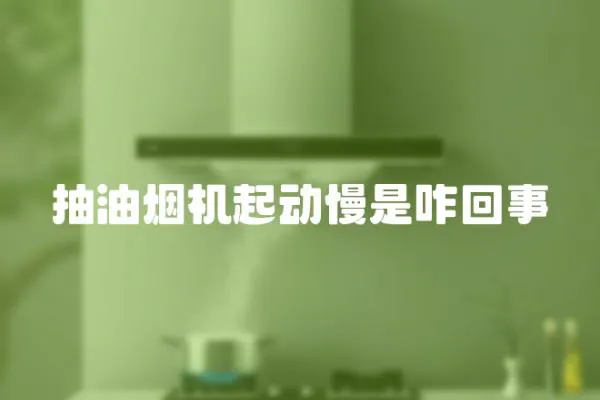 抽油煙機起動慢是咋回事