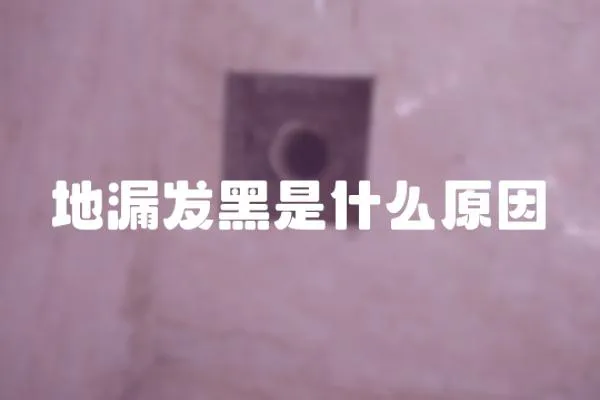 地漏發黑是什么原因