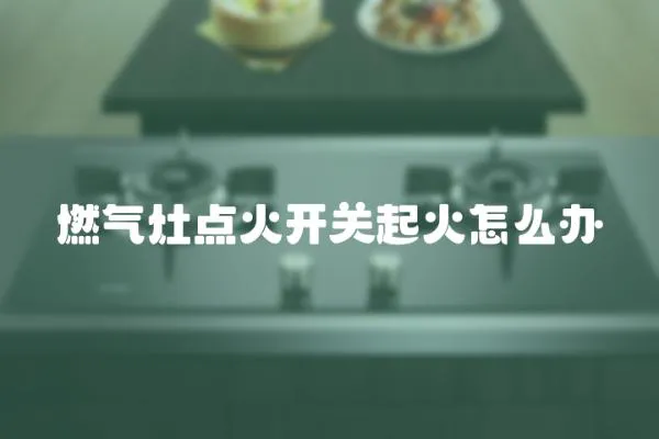 燃氣灶點火開關起火怎么辦