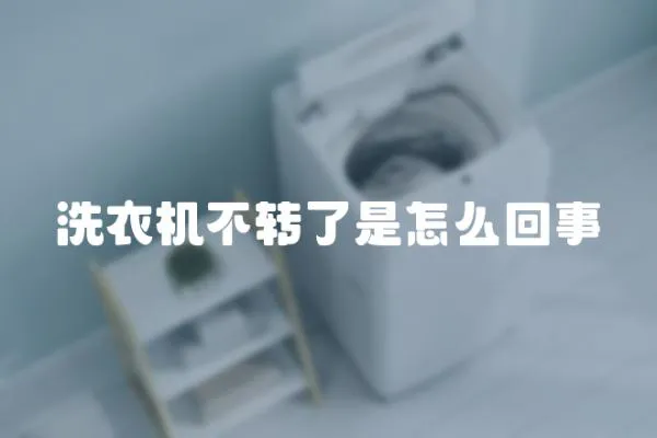 洗衣機(jī)不轉(zhuǎn)了是怎么回事